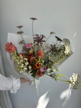 Bouquet of roses and wildflowers in Los Angeles by wildstems