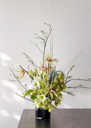 SCULPTURAL GREEN ARRANGEMENT