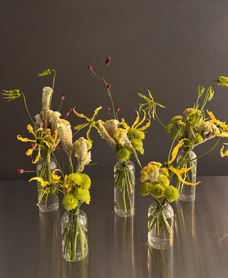 ARTSY AND EXOTIC BUD VASES