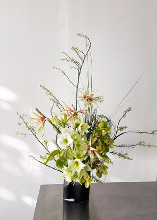 SCULPTURAL GREEN ARRANGEMENT