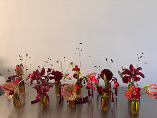 SET OF ABSTRACT BUD VASES