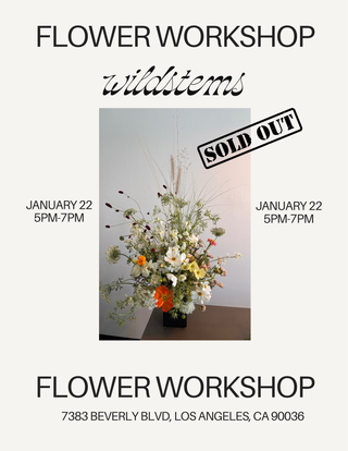 FLOWER WORKSHOP 01/22