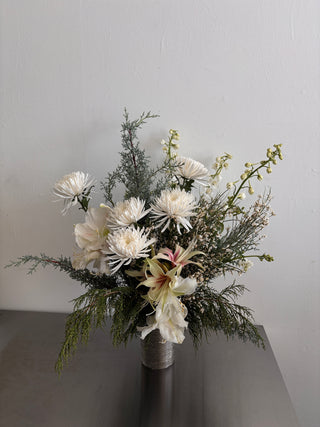 White and green flowers