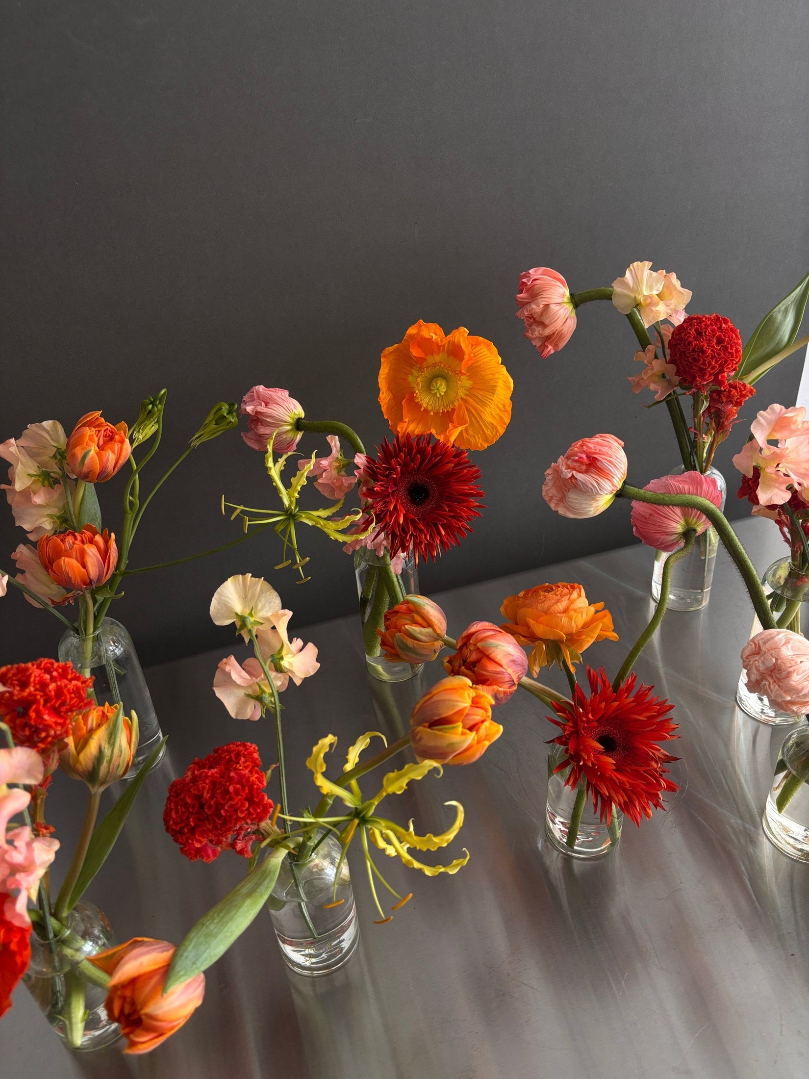WILDFLOWERS IN BUD VASES