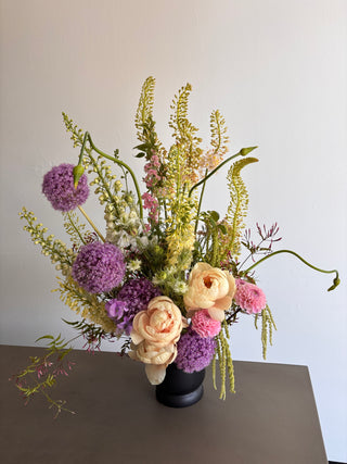 Sculptural flowers for delivery in los angeles by wildstems: peonies, alliums, eremurus